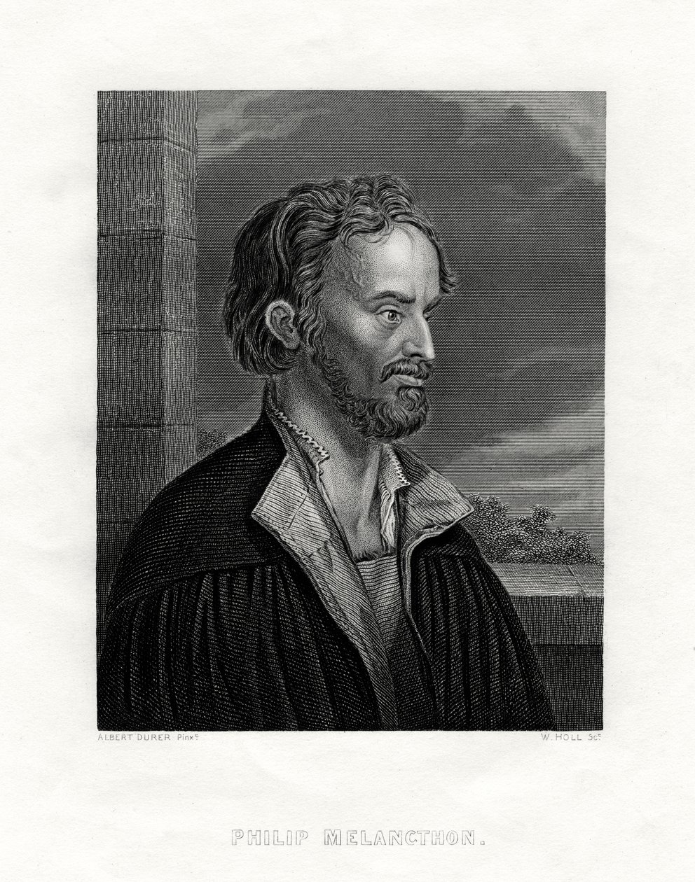 Philipp Melanchthon Tysk teolog og forfatter af den protestantiske reformation, 1800-tallet. af W. Holl