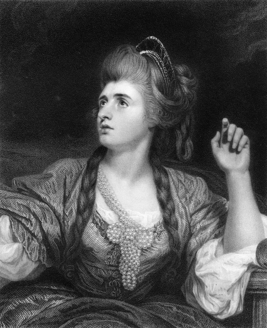 Sarah Siddons, engelsk tragisk skuespillerinde, 1836. af W. Holl