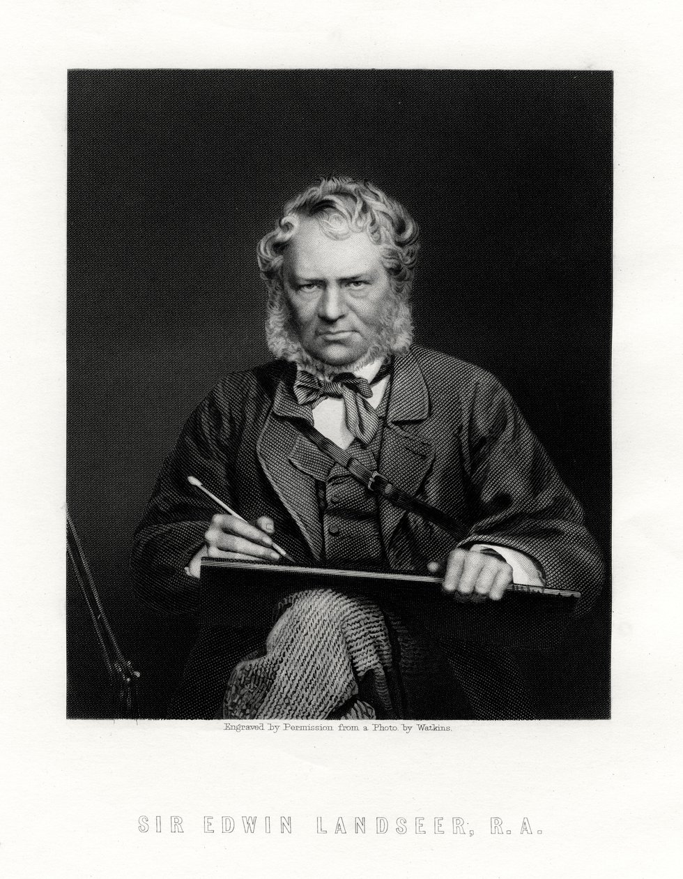 Sir Edwin Henry Landseer 1802-1873, britisk maler, 1800-tallet af W. Holl