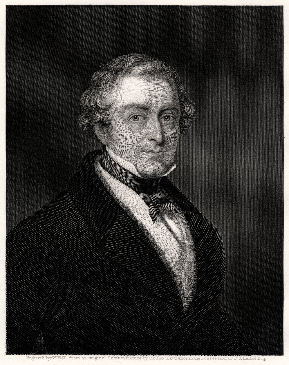 Sir Robert Peel, britisk premierminister, 1800-tallet af W. Holl