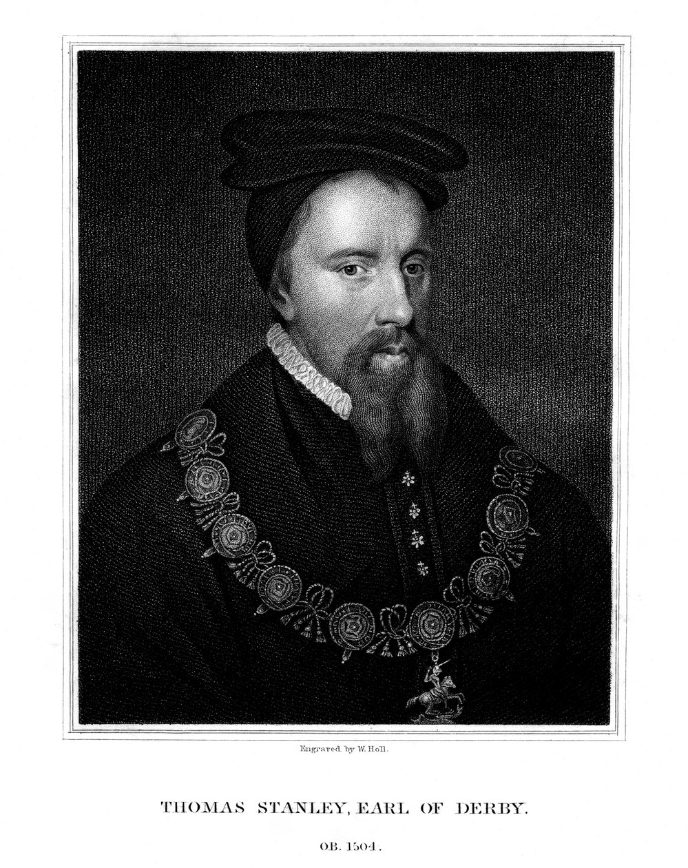 Thomas Stanley, 1. jarl af Derby, engelsk adelsmand, 1827. af W. Holl