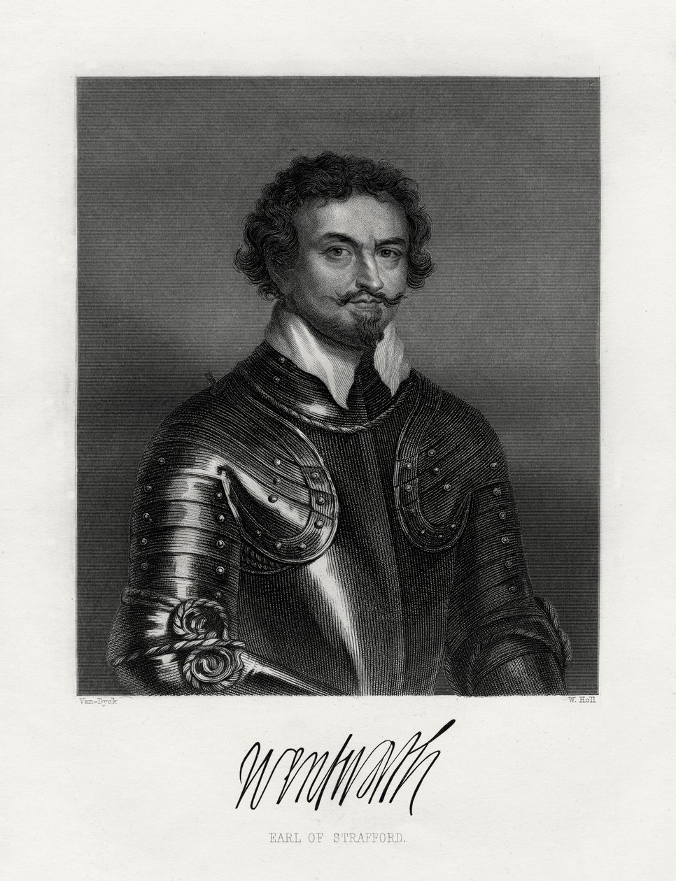 Thomas Wentworth, 1. jarl af Strafford 1593-1641, 1800-tallet af W. Holl