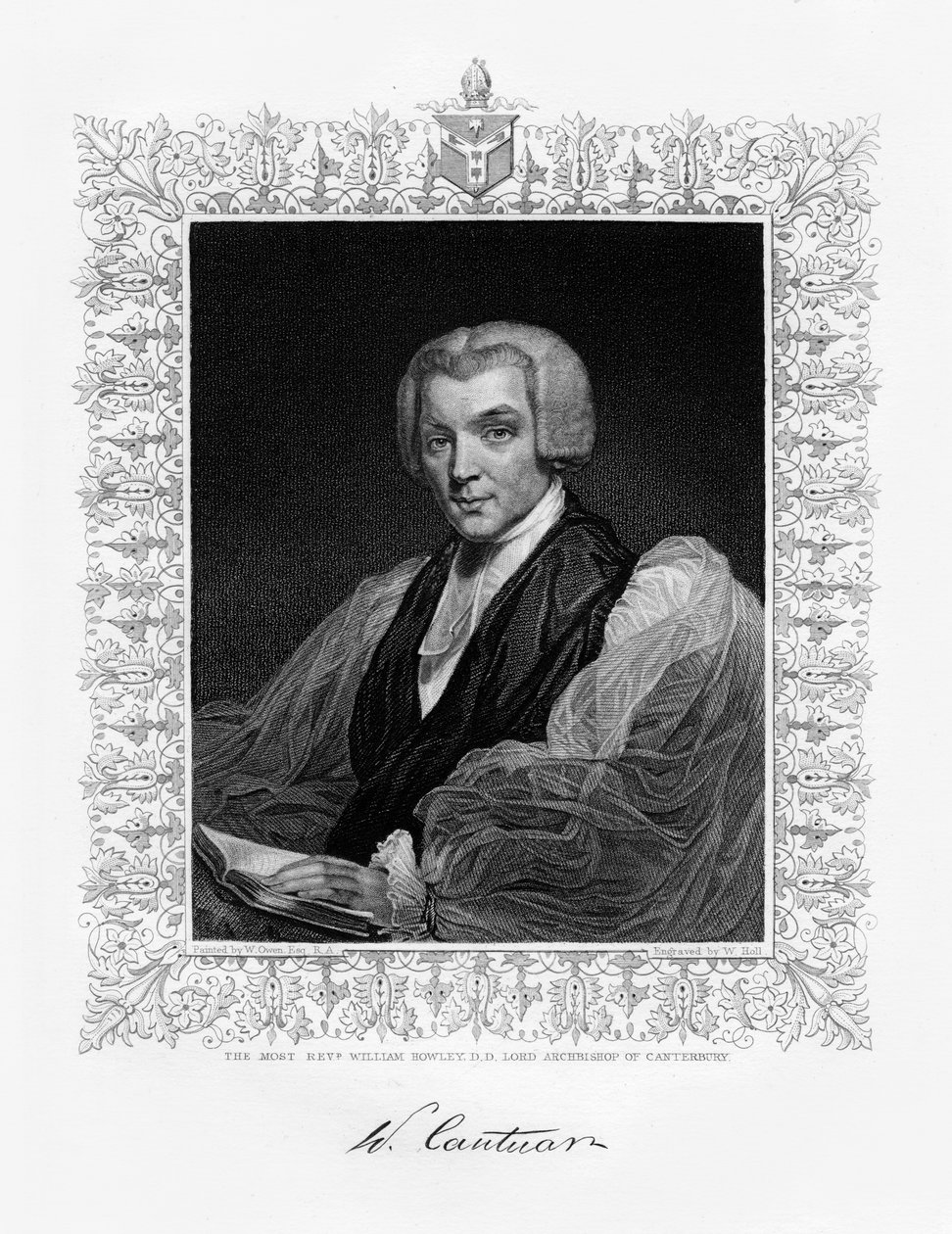 William Howley, ærkebiskop af Canterbury, 1800-tallet. af W. Holl
