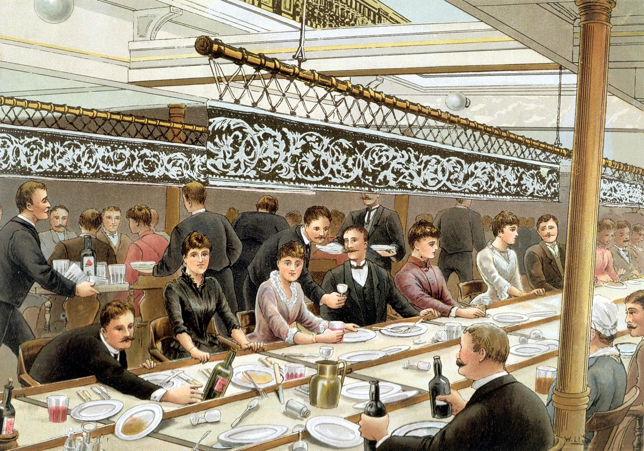 I bugten ved middagstid - en bølge fra det vestlige ocean, fra "P und O Pencillings", ca. 1890 af W. Lloyd