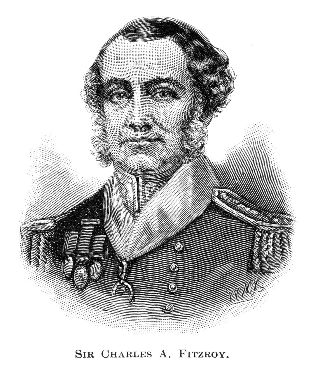 Sir Charles Augustus FitzRoy, guvernør i New South Wales, 1886. af W. Macleod
