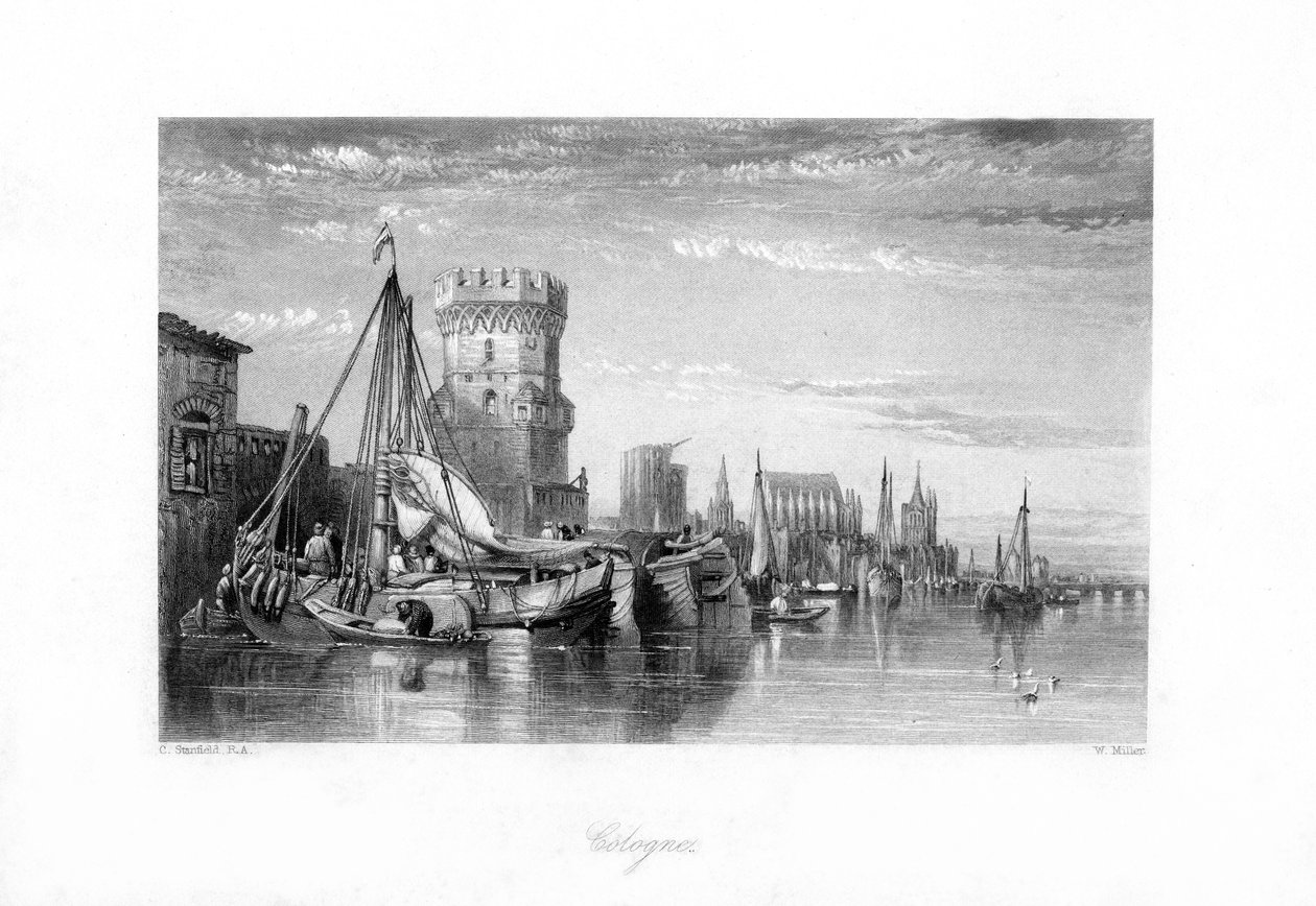 Köln, Tyskland, 1800-tallet. af W. Miller