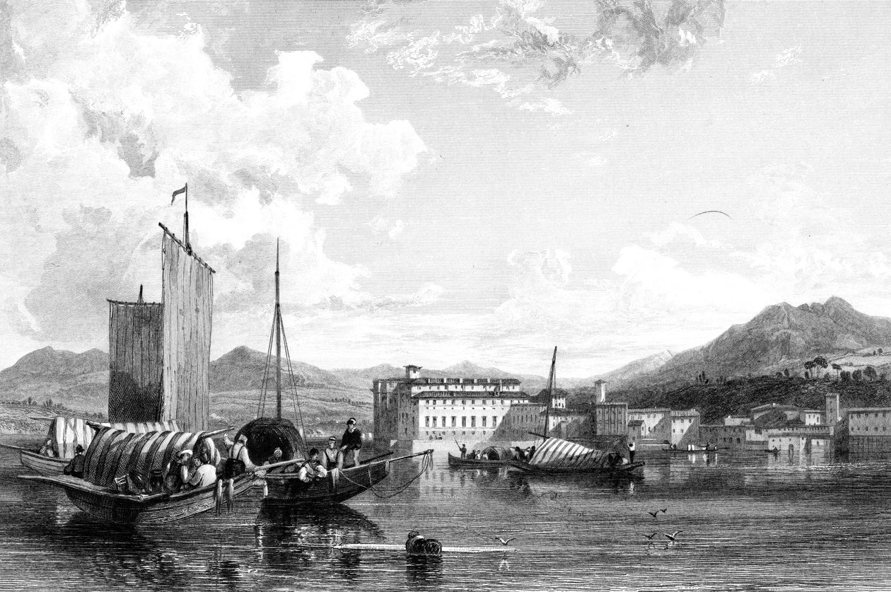 Isola Bella, Lago Maggiore, Italien, 1800-tallet. af W. Miller