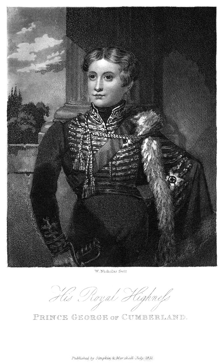 Prins George af Cumberland, 1831 af W. Nicholas