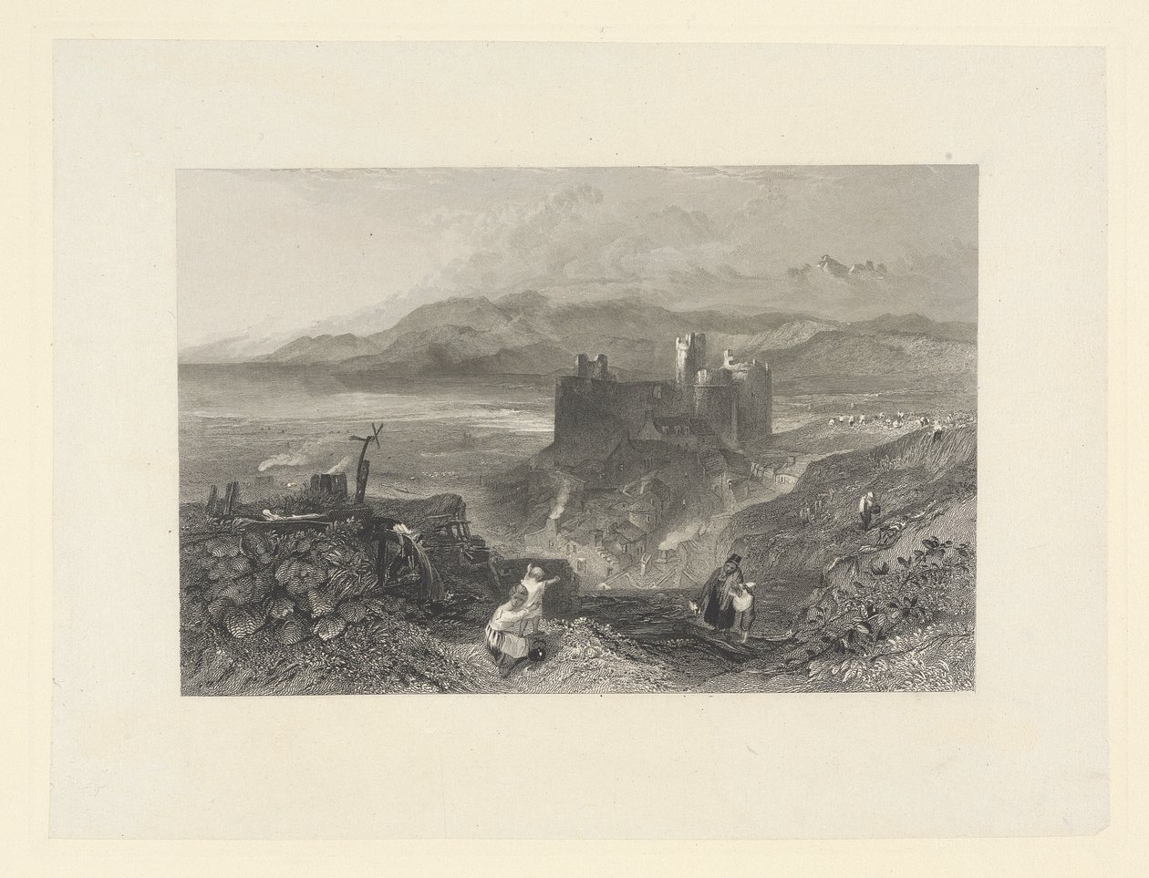 Harlech Castle, North Wales af W. R. Smith