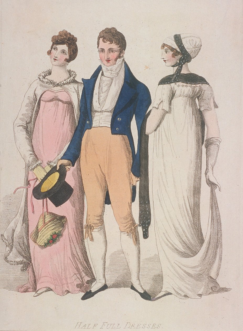 Halvfyldte kjoler, c1810 af W Read