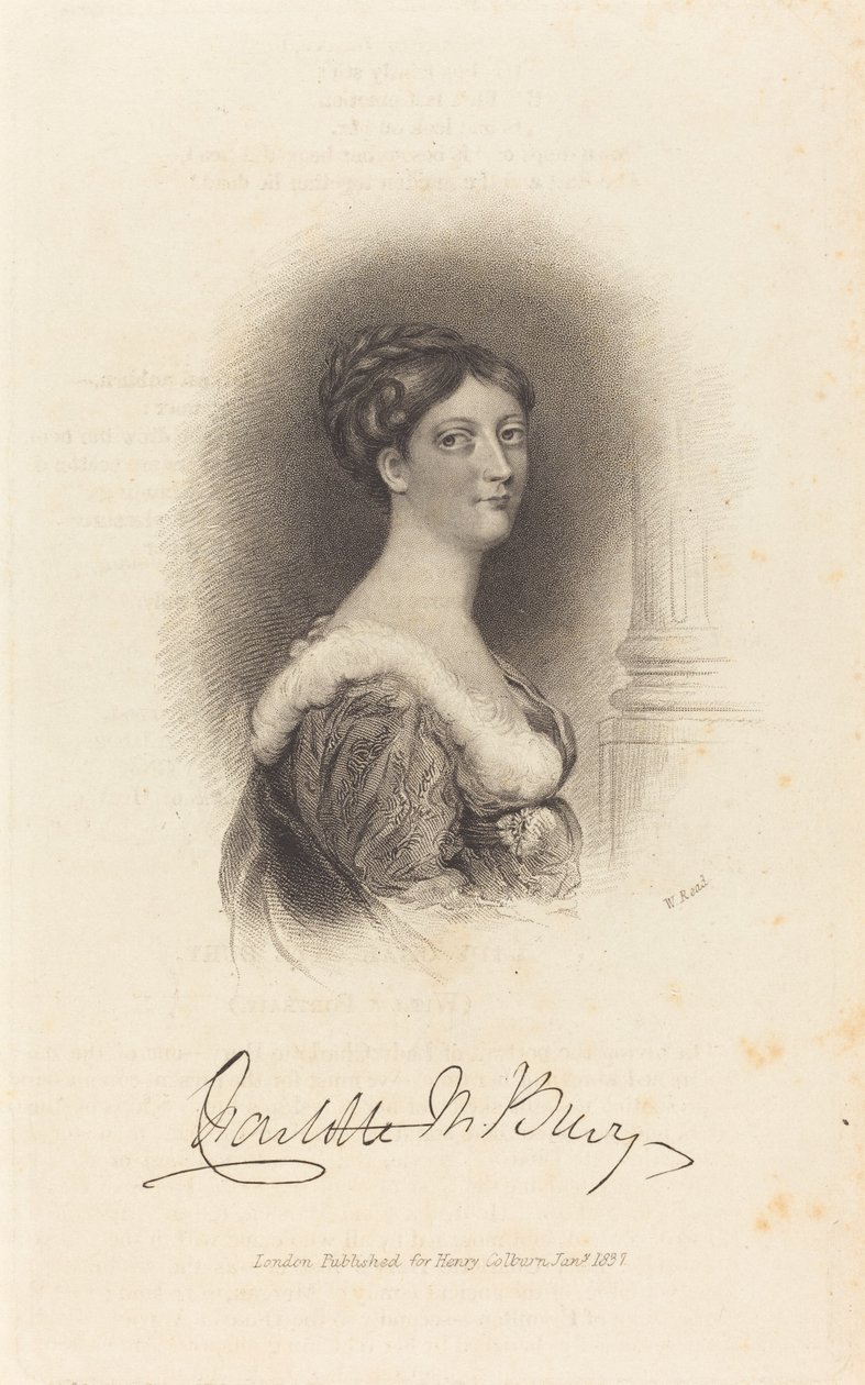 Lady Charlotte Susan Maria Bury af W. Read