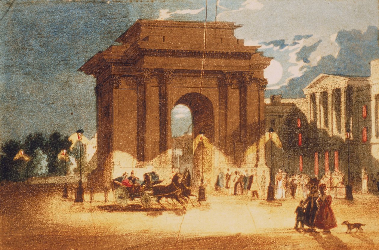 Hyde Park Corner, Westminster, London, c1835 af W Spooner