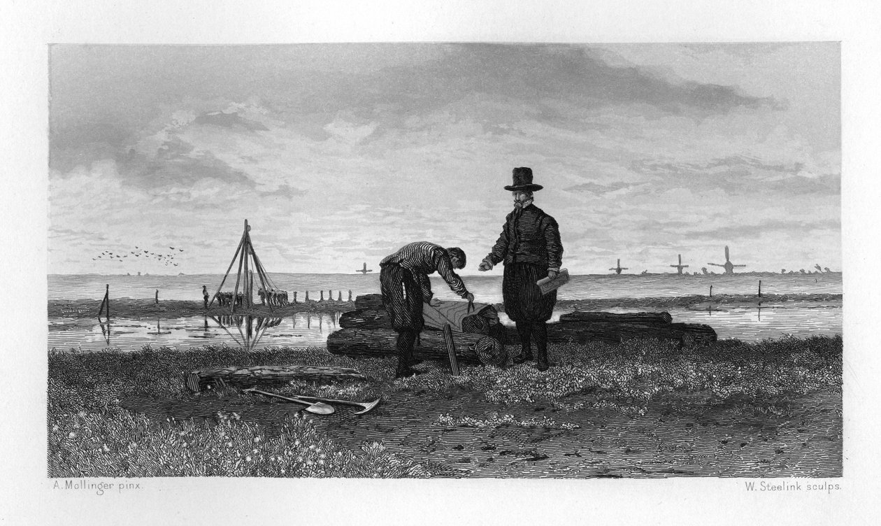 Jan Leeghwater, hollandsk møllebygger og hydraulikingeniør, 1608 c1870 af W. Steelink