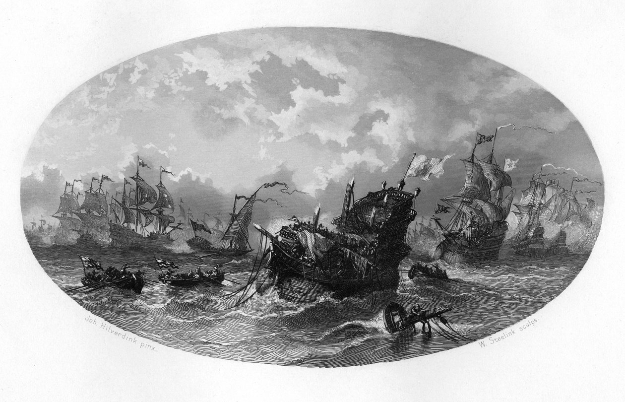 Den uovervindelige flåde, 1588 c1870 af W. Steelink