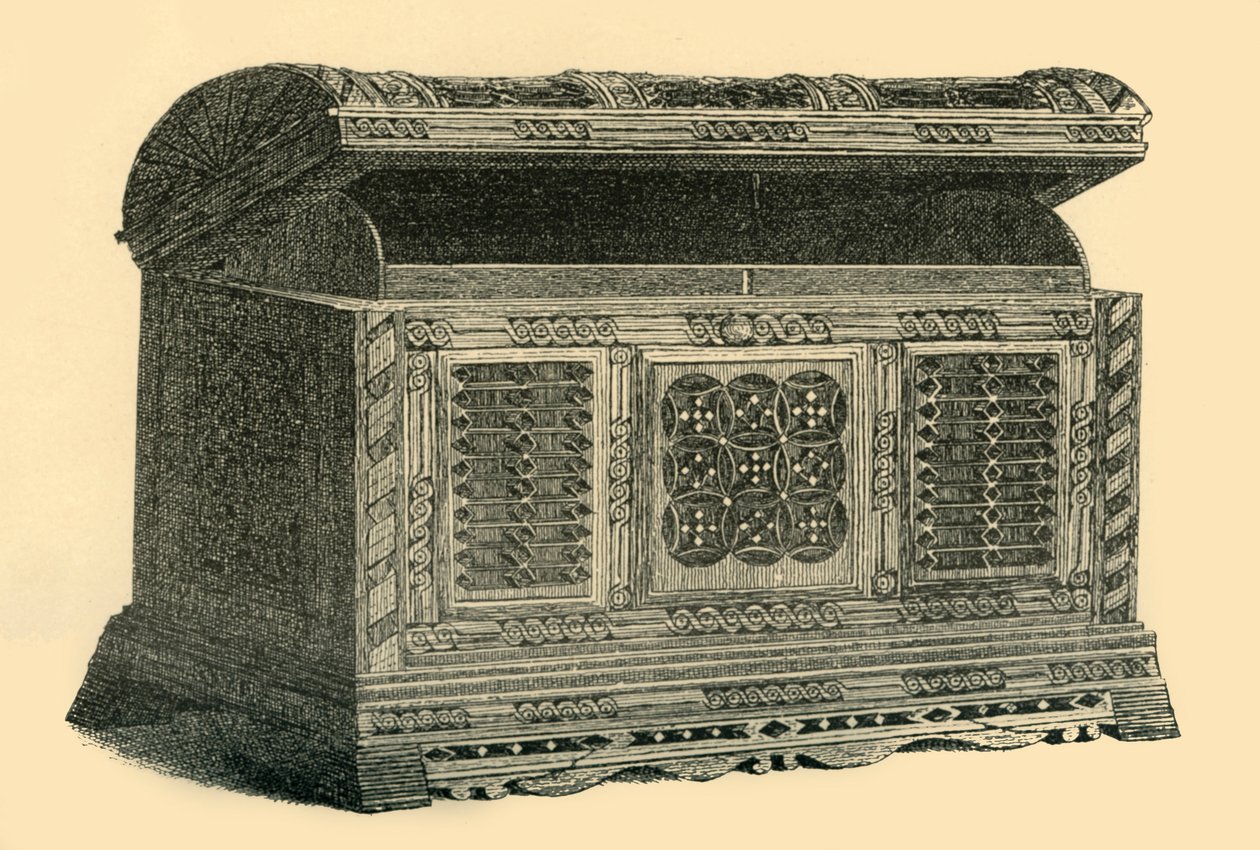 Udskåret gennembrudt æske, 1500-c1860, 1881. af W Tucker