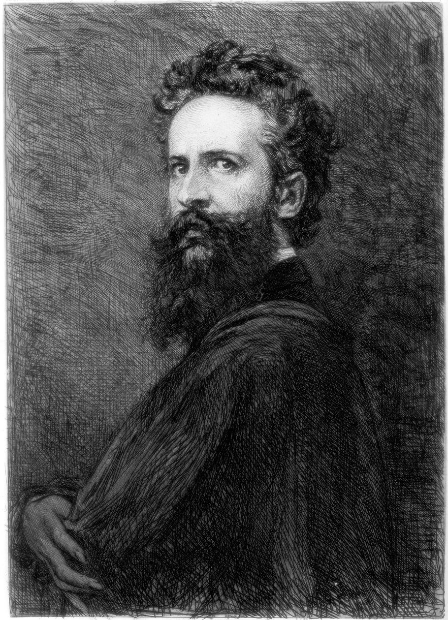 Hans Makart, østrigsk kunstner, c1880-1882. af W. Unger