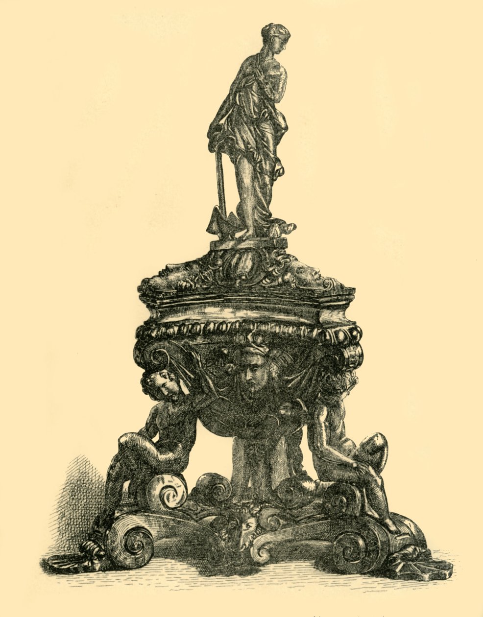 Blækstander af bronze, midten af slutningen af det 16. århundrede, 1881. af W. W. McCarty