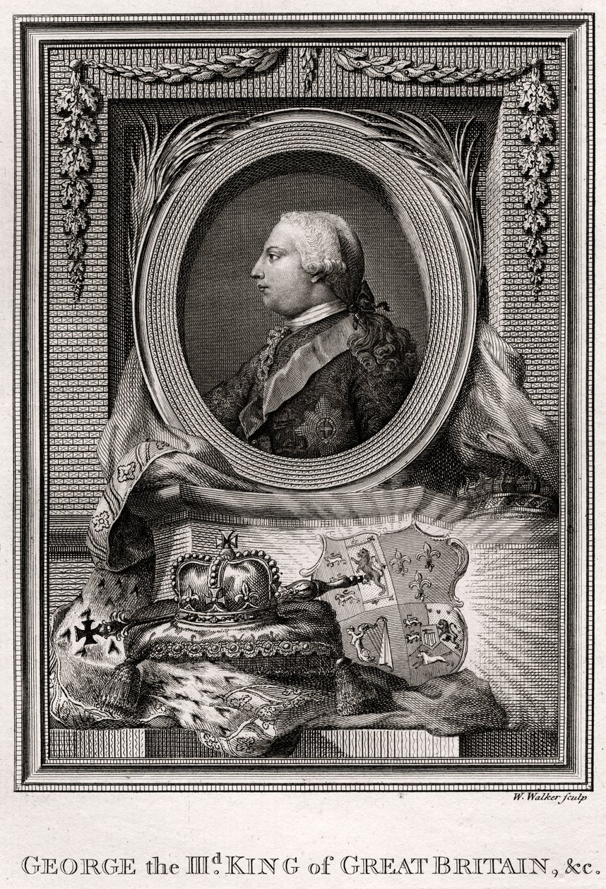 George den III, konge af Storbritannien, 1777 af W. Walker