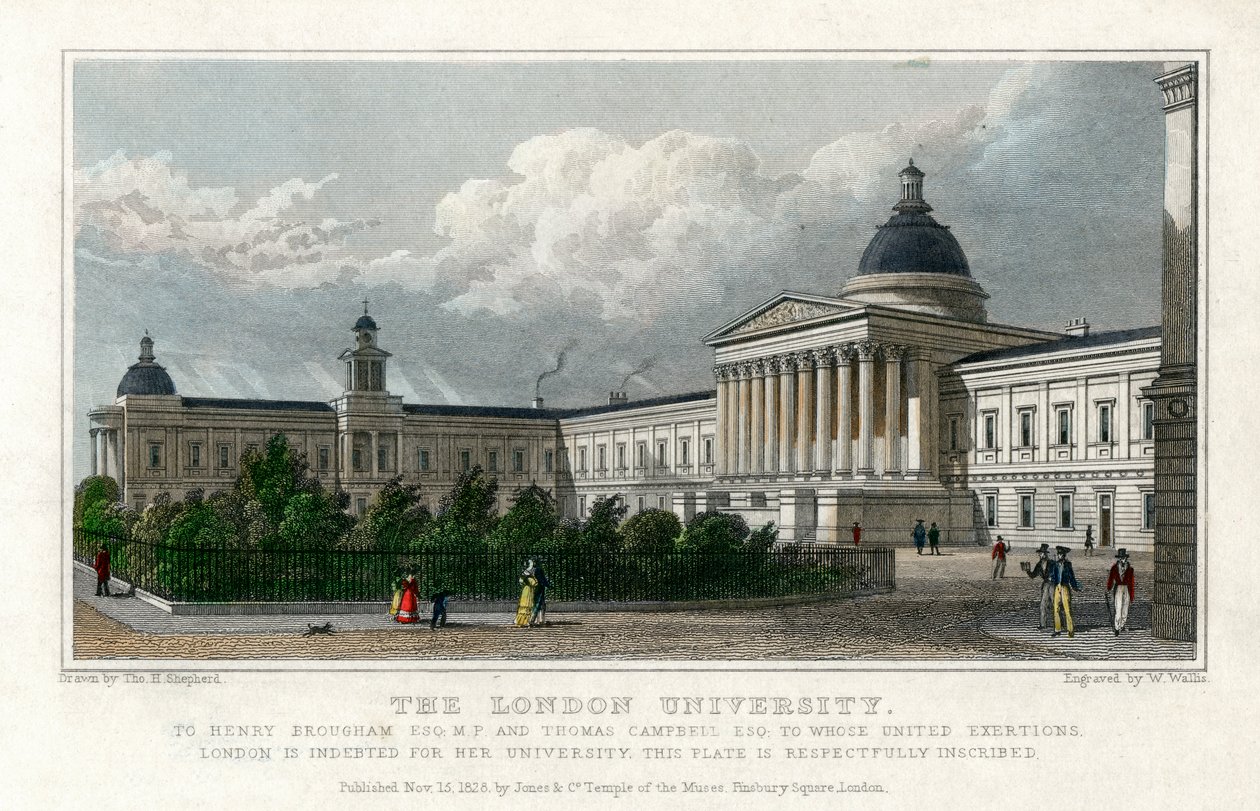 London University, 1828 af W. Wallis