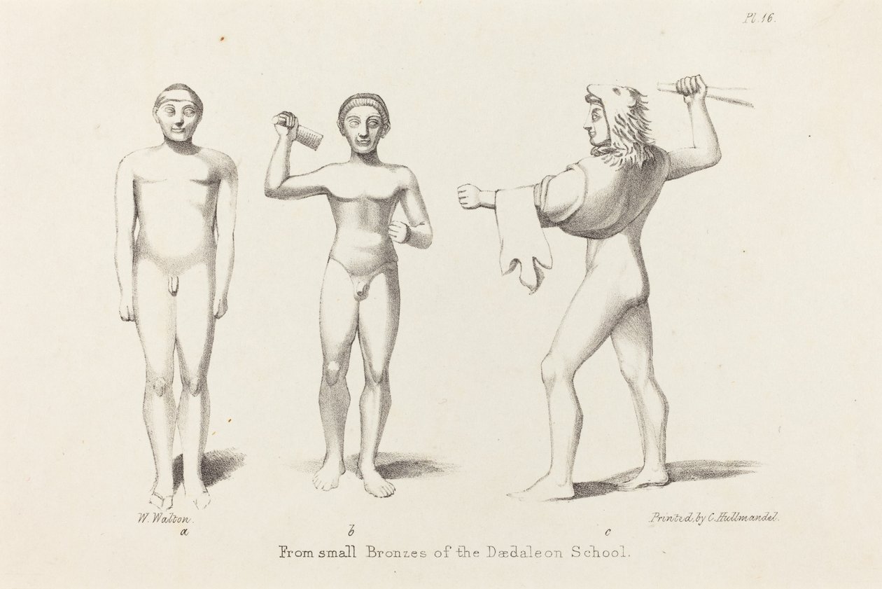 Daedaliske figurer fra bronze af W. Walton after John Flaxman