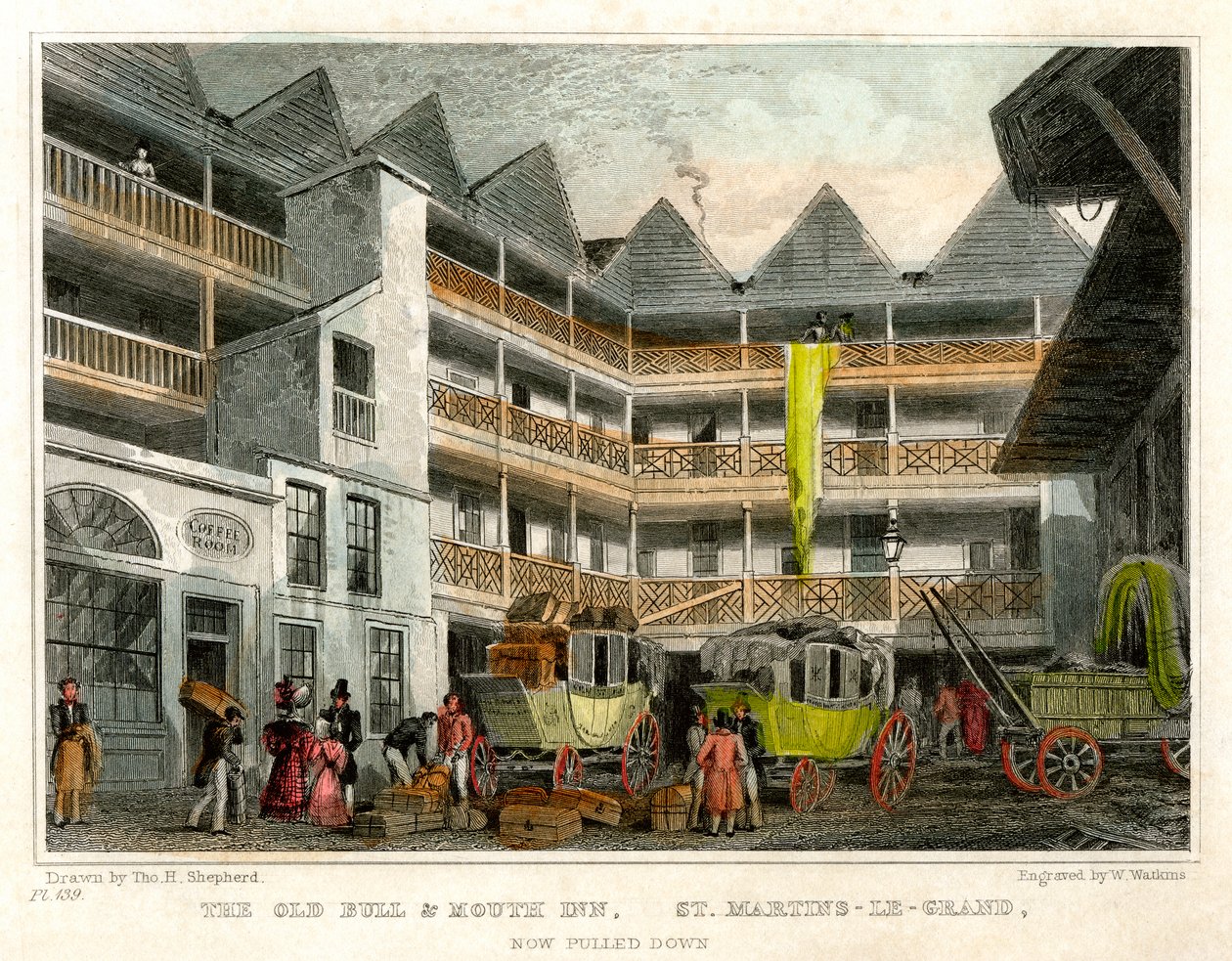 Den gamle Bull and Mouth Inn, St Martin