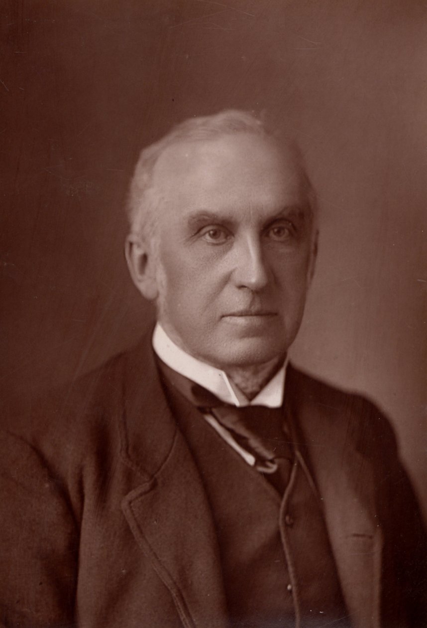 ""Charles Russell, første baron Russell af Killowen (1832-1900) engelsk advokat. Lord Chief Justice of England fra 1894 (woodburytype) af W. and D. (after) Downey