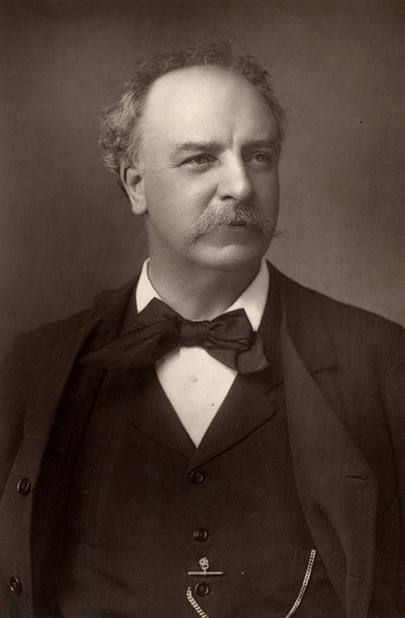 ""Charles Santley (1834-1922) engelsk baryton (woodburytype). af W. and D. (after) Downey