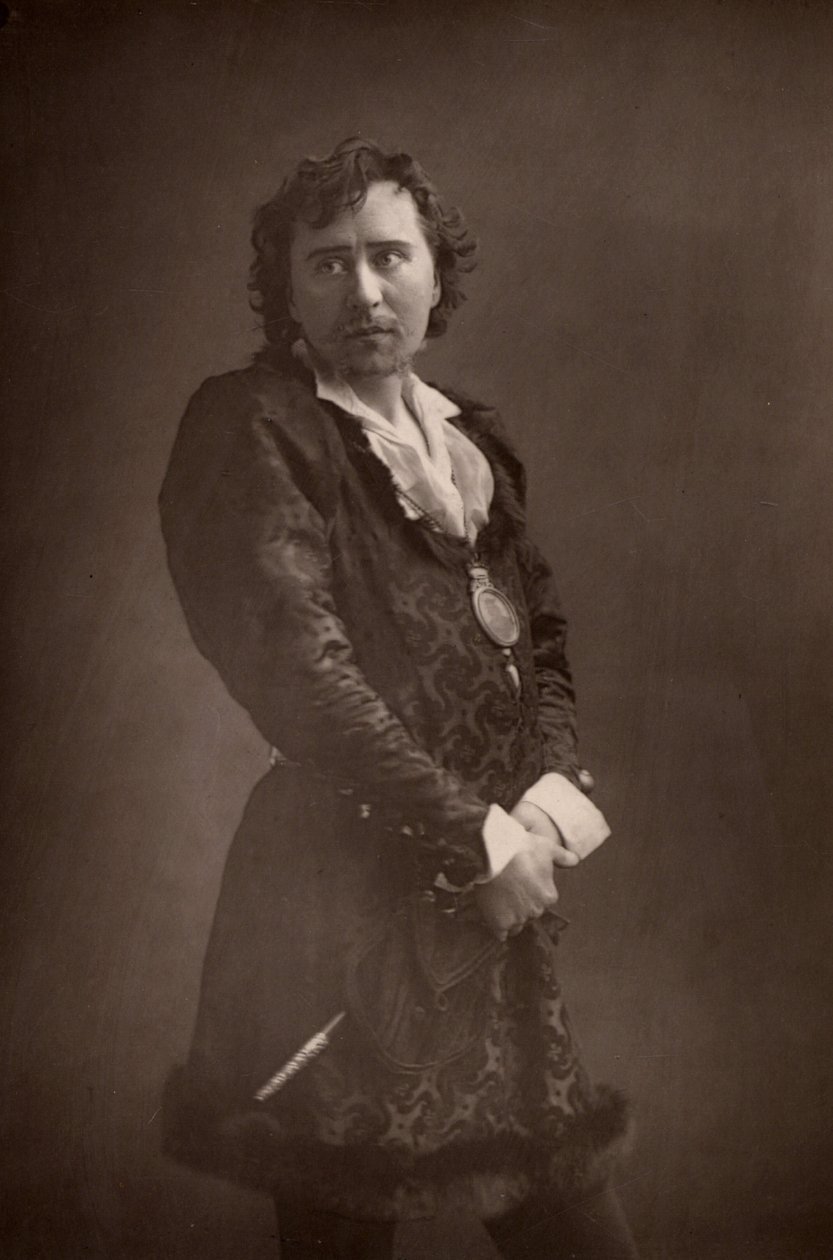 ""Herbert Beerbohm Tree (1853-1917) engelsk skuespiller-manager. Grundlægger af Royal Academy of Dramatic Art (RADA). (Woodburytype) af W. and D. (after) Downey