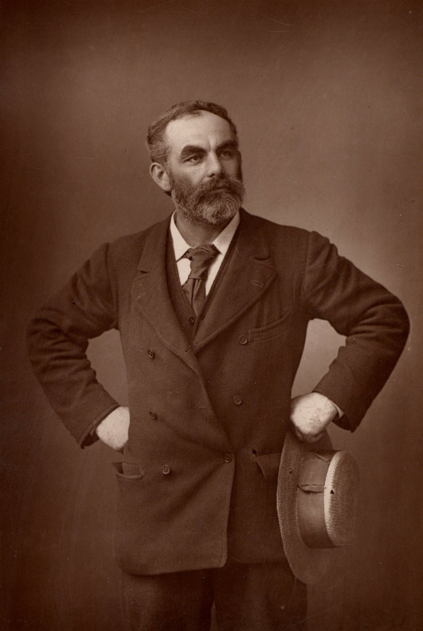 ""John Burns (1858-1943) engelsk Labour (socialistisk) politiker. (woodburytype) af W. and D. (after) Downey