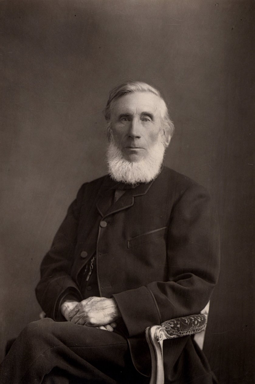 ""John Tyndall (1820-1893) irskfødt britisk fysiker. (woodburytype) af W. and D. (after) Downey