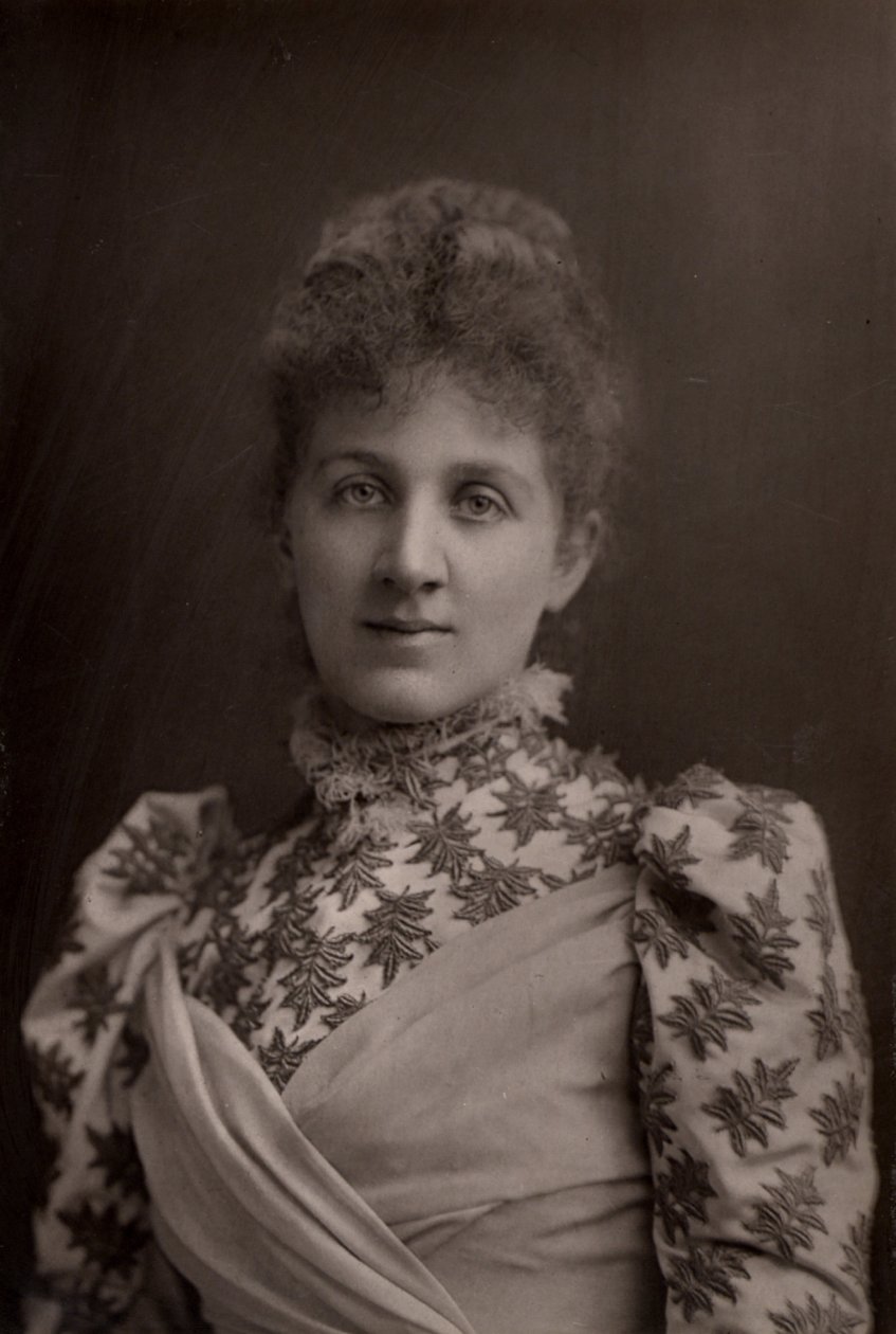 ""Liza Lehmann (Elizabetta Nina Mary Frederika Lehmann - 1862-1918) engelsk sopran og komponist. (woodbury type) af W. and D. (after) Downey