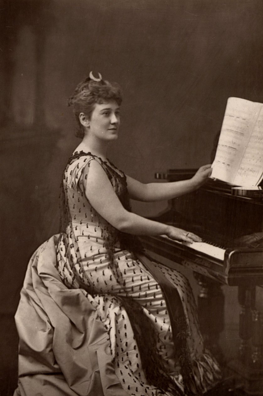 ""Madame Nordica (Lilian Norton) (1857-1914) amerikansk sopran. (woodburytype) af W. and D. (after) Downey