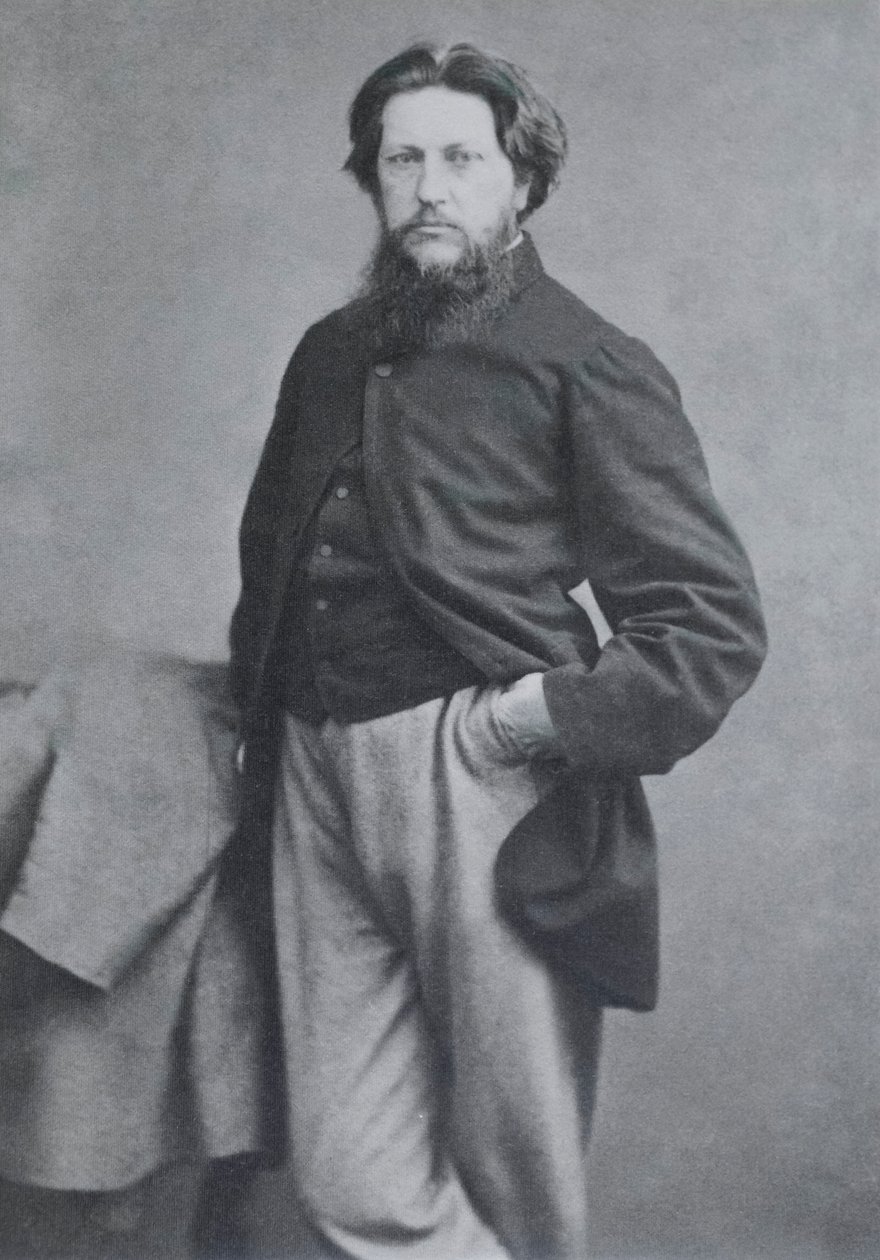 Ford Madox Brown, ca. 1864 (albumen carte-de-visite) af W. and D. Downey