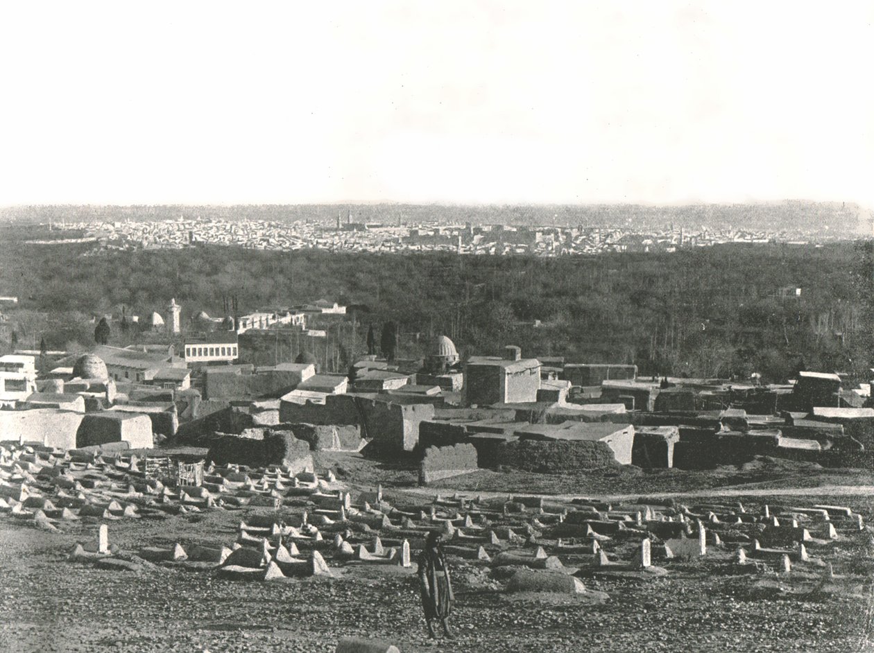 Bypanorama fra Sulhieh, Damaskus, Osmanniske Syrien, 1895. af W and S Ltd