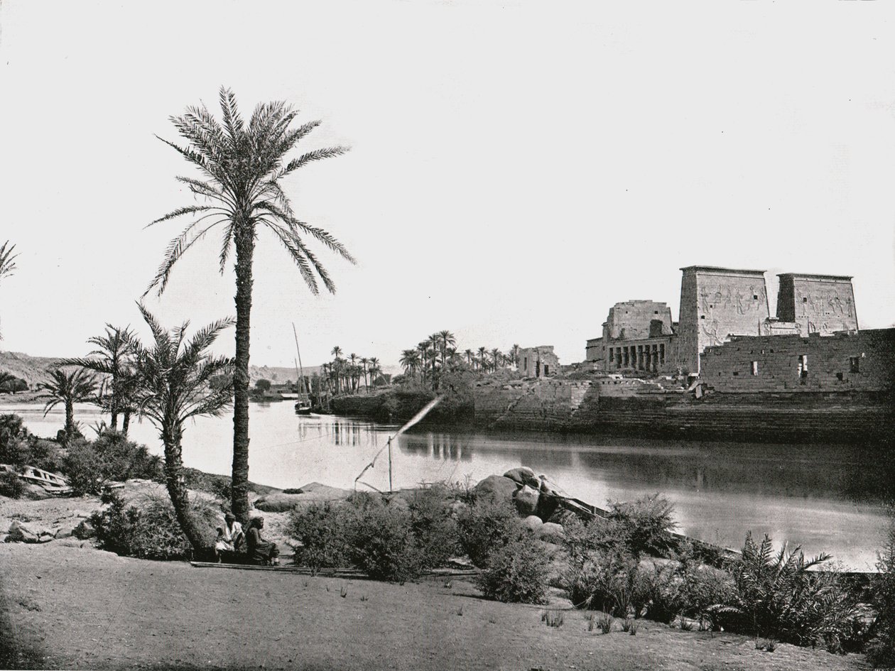 Isis-templet, Philae, Egypten, 1895. af W and S Ltd