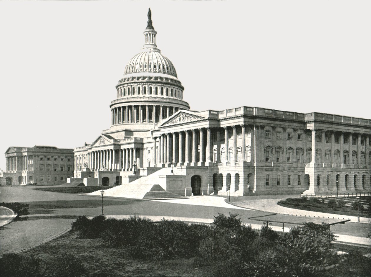 The Capitol, Washington DC, USA, 1895. af W and S Ltd