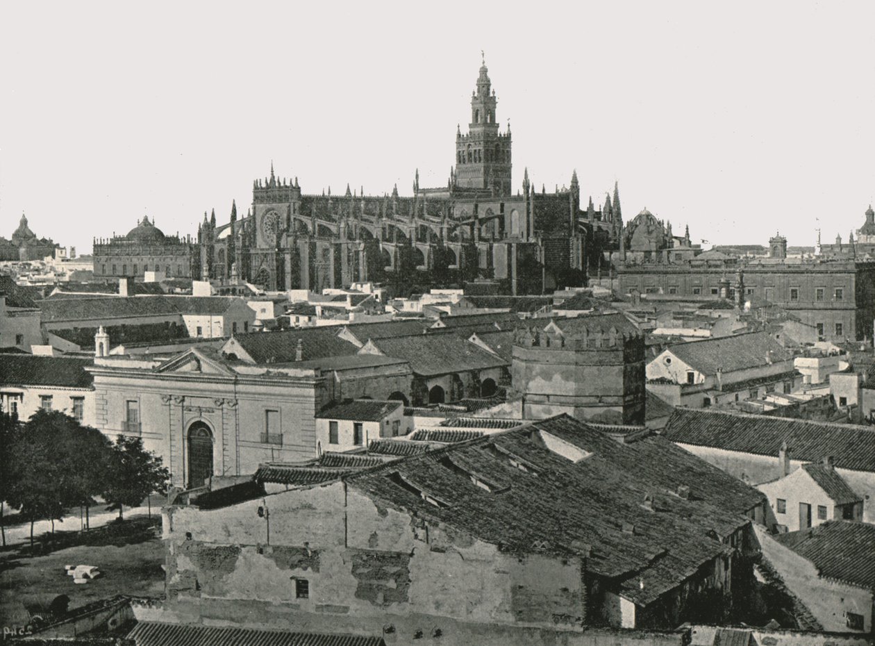 Katedralen, Sevilla, Spanien, 1895. af W and S Ltd