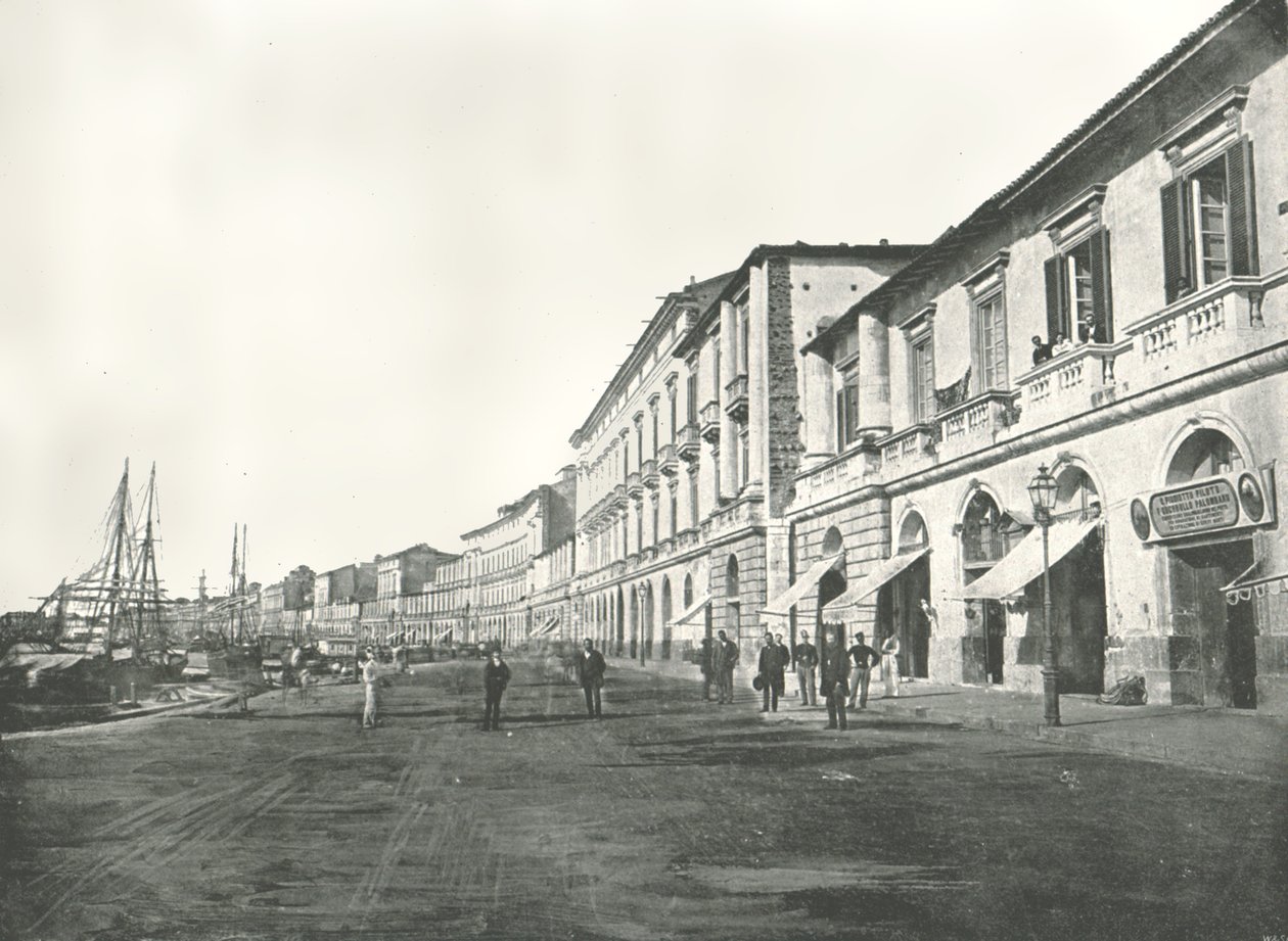 Marinaen, Messina, Sicilien, Italien, 1895. af W and S Ltd