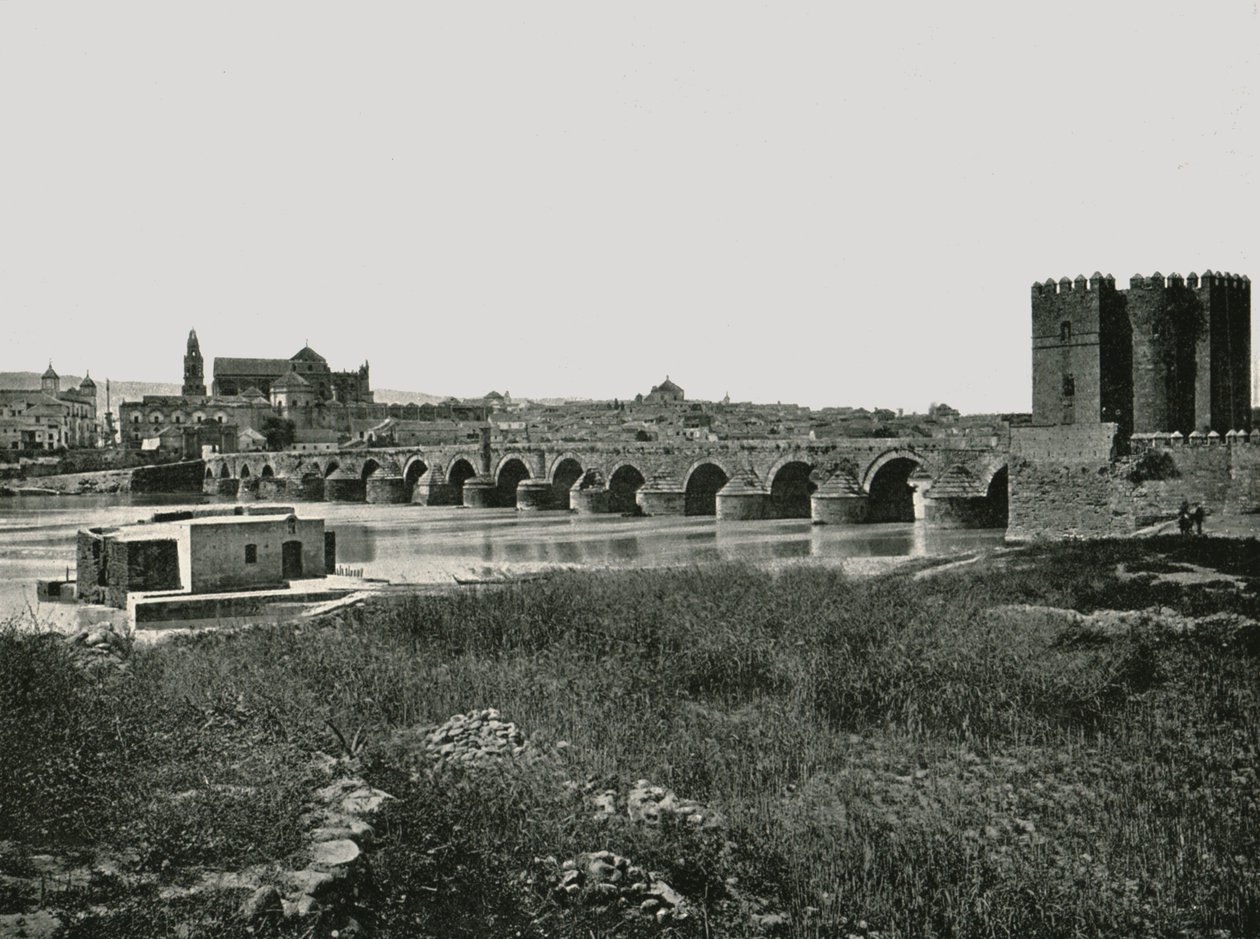Den romerske bro, Cordoba, Spanien, 1895. af W and S Ltd