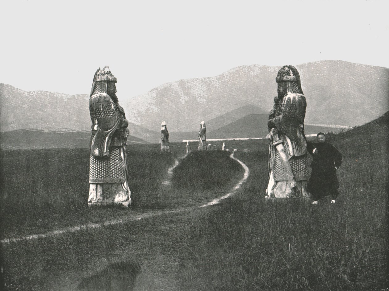 Tilgangen til byen, Nankin, Kina, 1895. af W and S Ltd