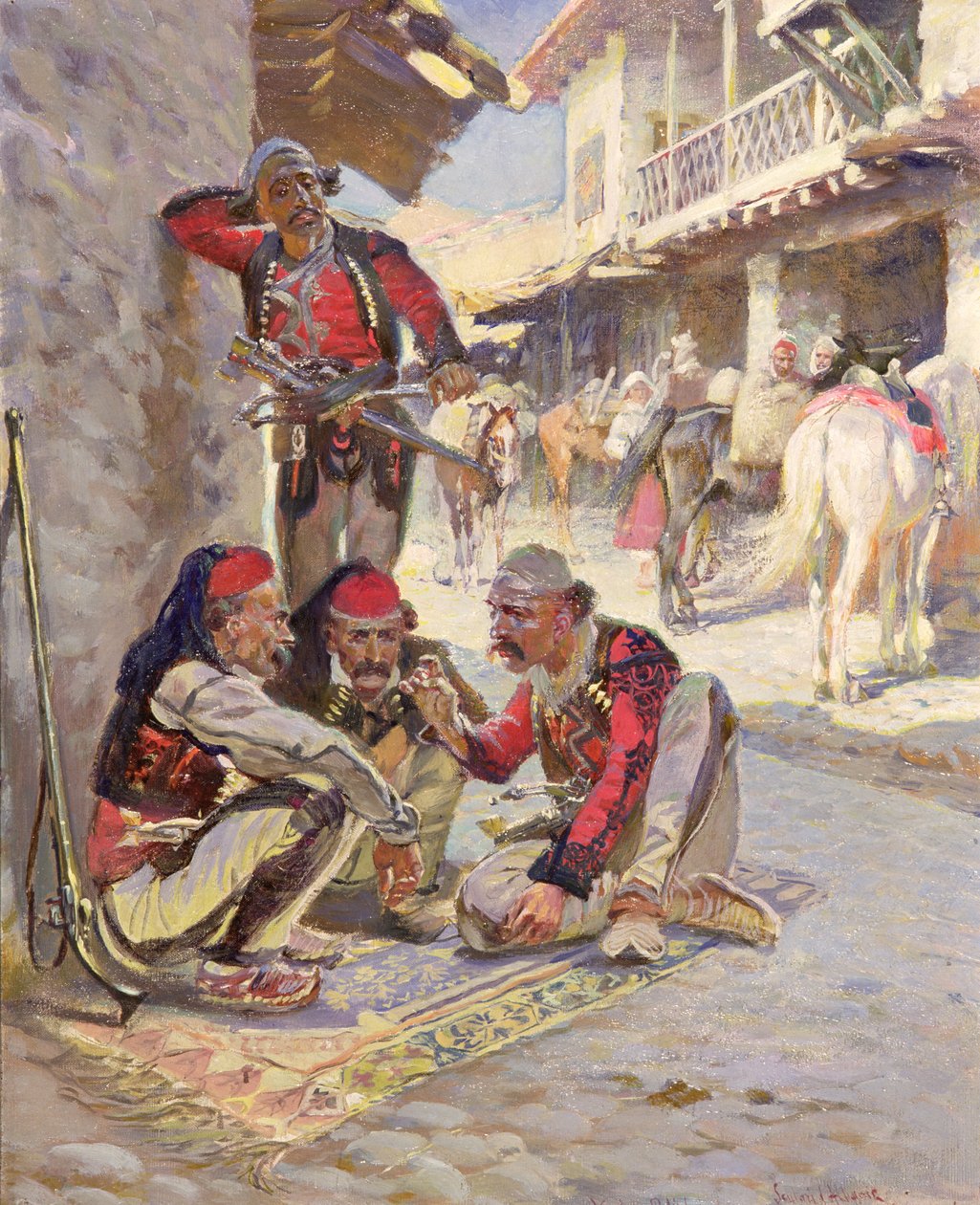 Terningespil, 1892 af Waclaw Pawliszak