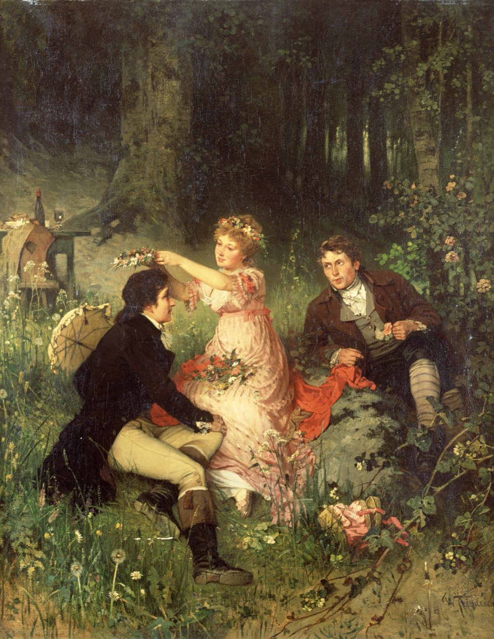 Blomsterguirlanden af Waldemar Friedrich