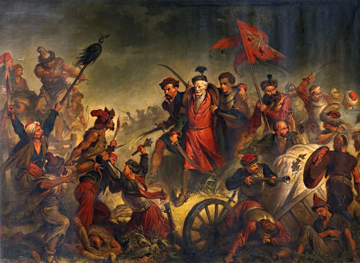 Stanislaw Zolkiewskis død i et slag ved Cecora 1620