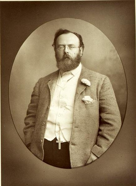 Portræt af Robert Buchanan (1841-1901) (s/h foto) af Walery Rzewuski