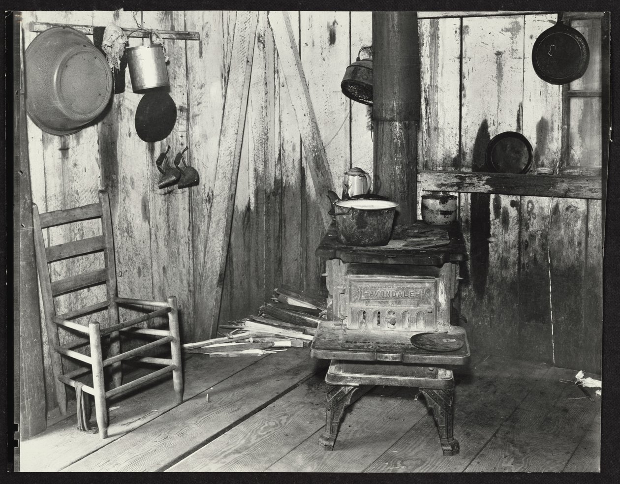 Alabama lejer landmandskøkken nær Moundville af Walker Evans