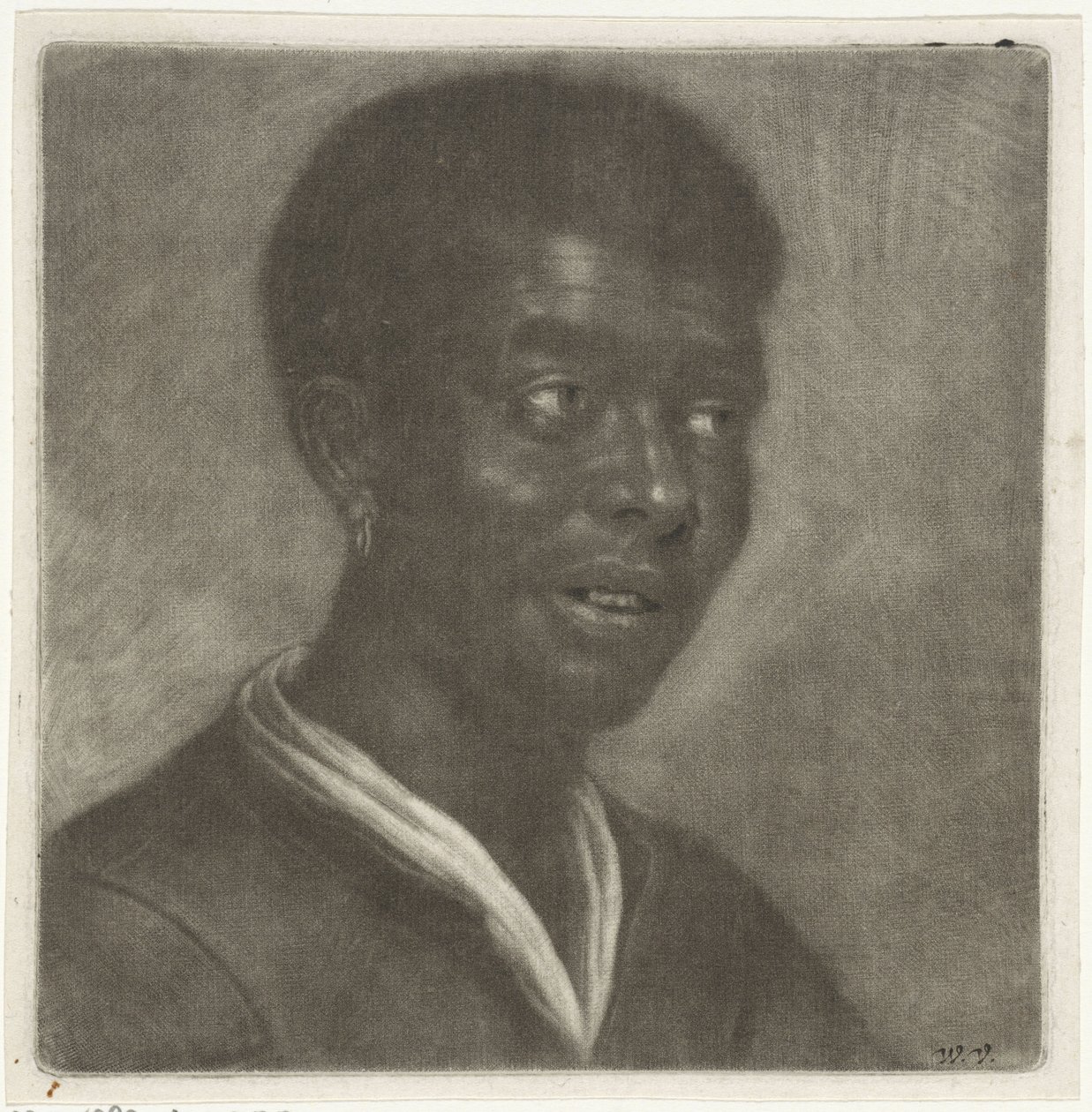 Hoved af en sort mand, ca. 1660-70 af Wallerant Vaillant