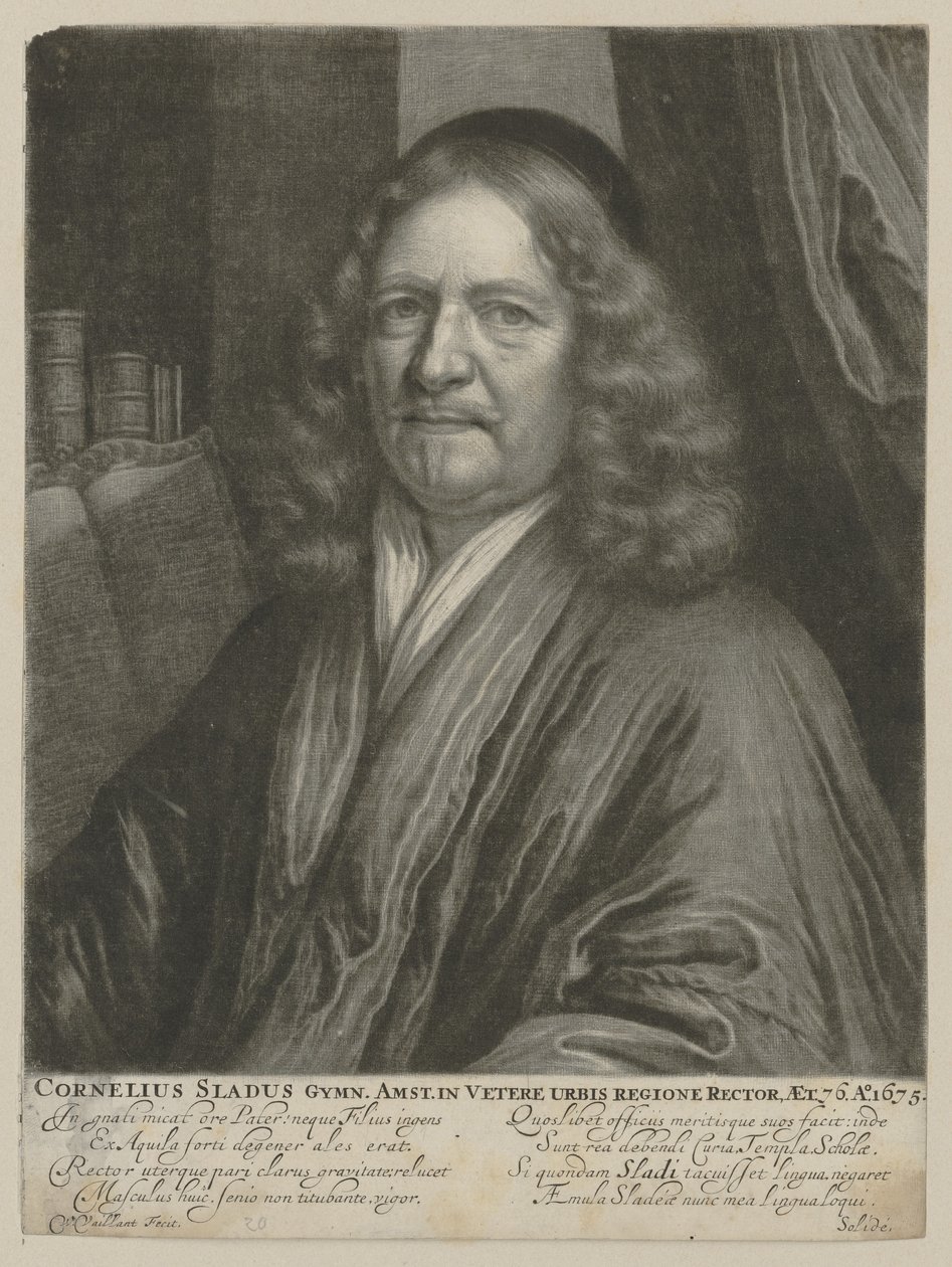 Portræt af Cornelis Sladus af Wallerant Vaillant