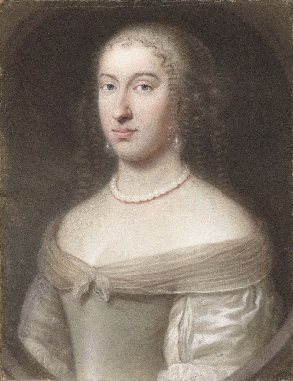 Portræt af Maria Theresia af Spanien 1638-1683, dronning af Frankrig og Navarra, 1660. af Wallerant Vaillant