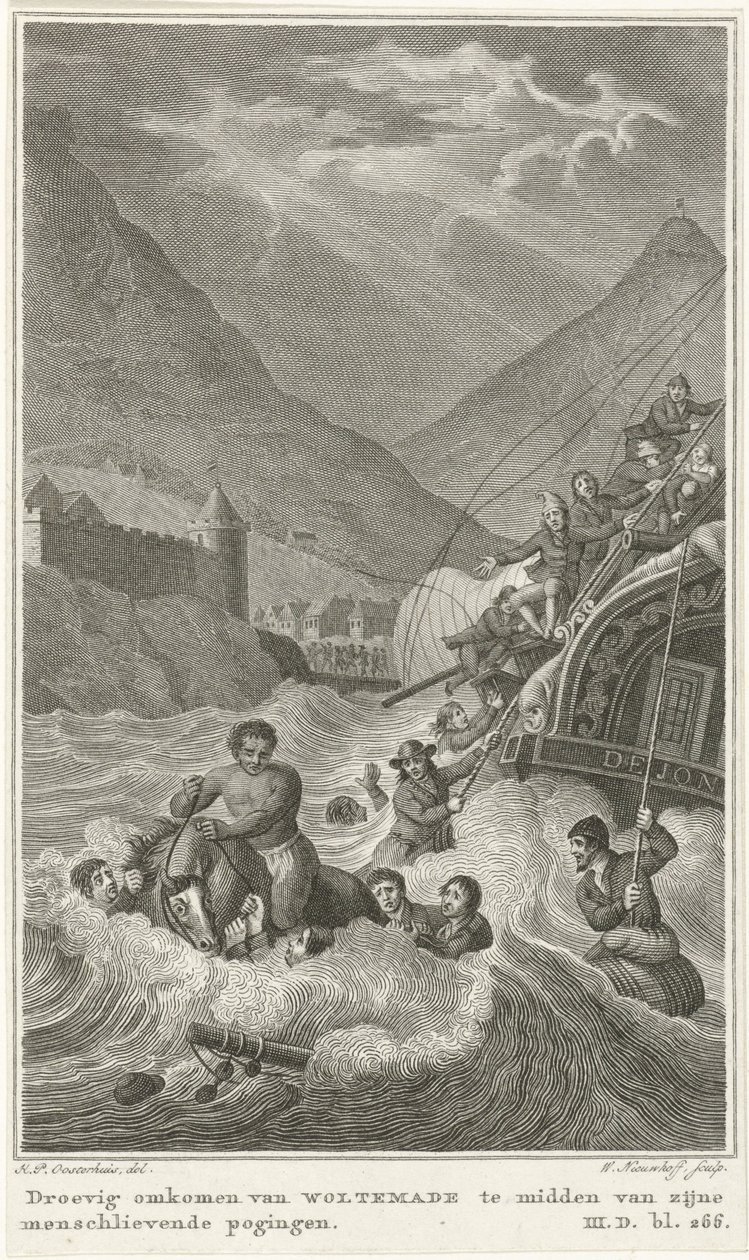 Woltemade døde ved Cape of Good Hope, 1773 af Walraad Nieuwhoff