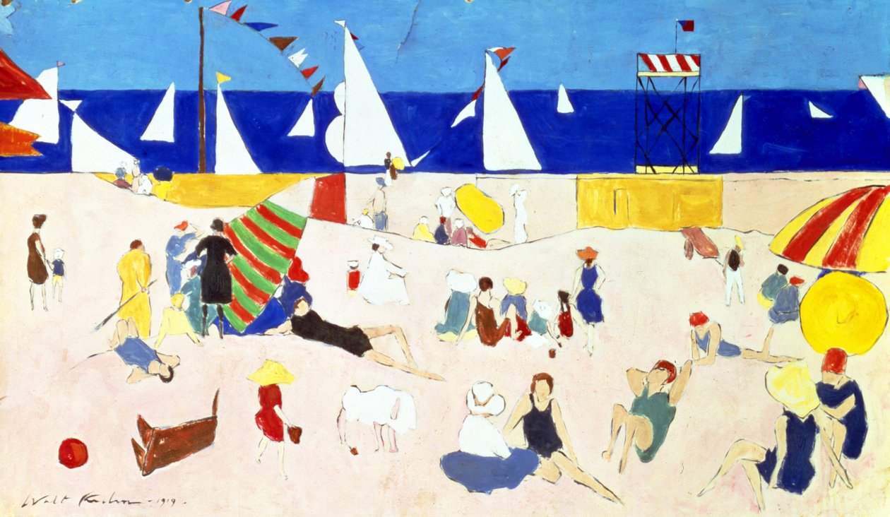 På stranden af Walt Kuhn